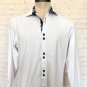 COOGI Luxe White Dress Shirt - Size Large - 16.5 / 17